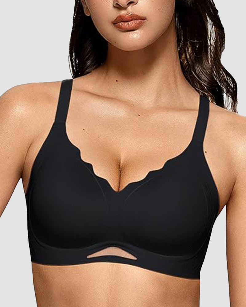 Seamless Soft Comfort Wireless Mesh Bra