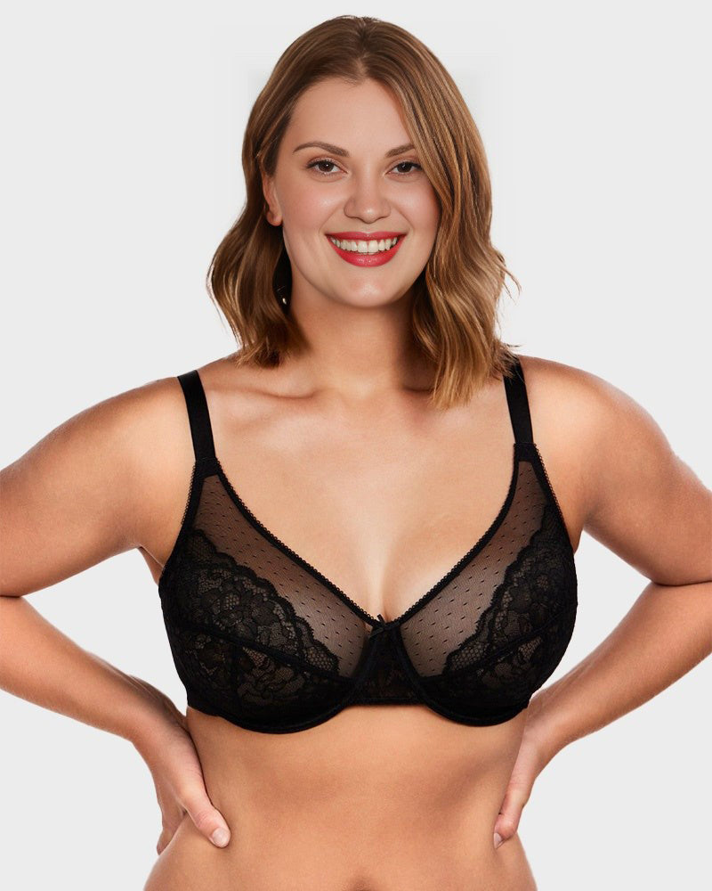 Enchante Unlined Lace Underwire Bra