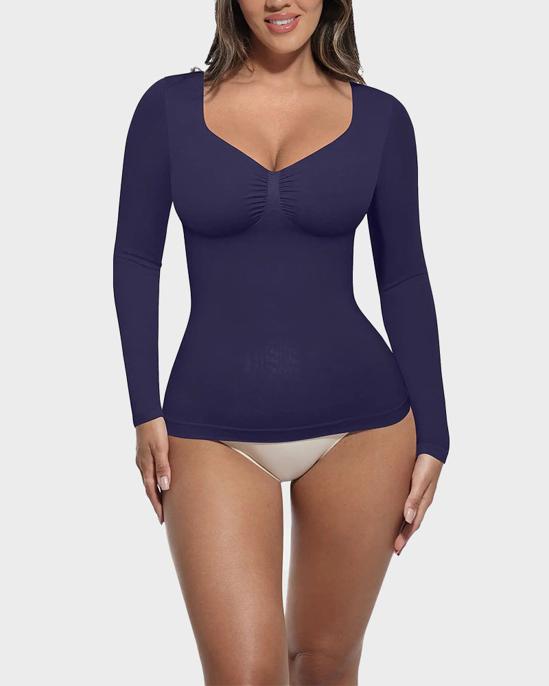 Seamless Long Sleeve Shaping Top