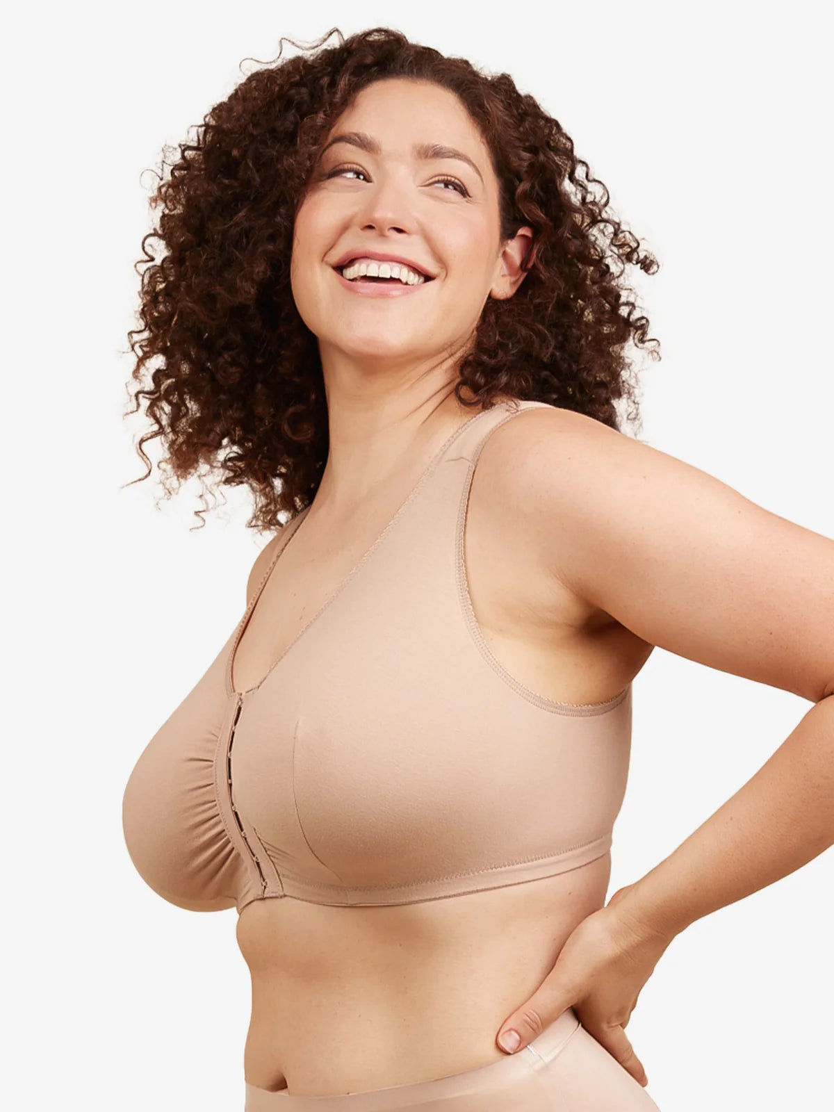Cotton Front-Closure Comfort & Sleep Bra