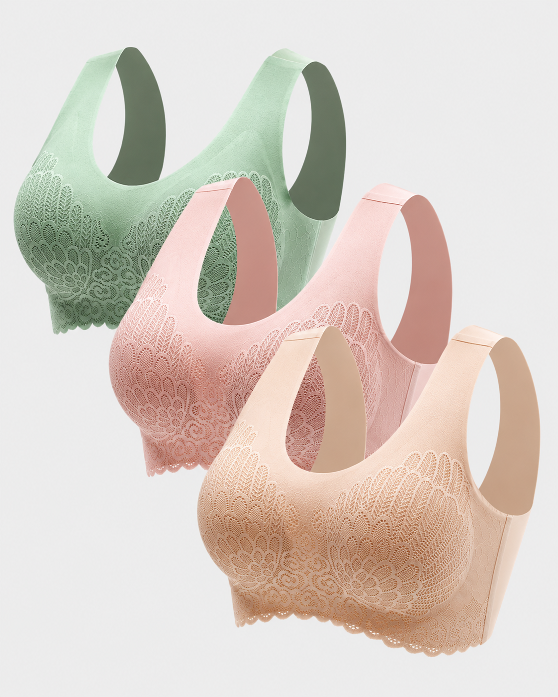 Comfortable No Wire Seamless Bras（3 Pack）
